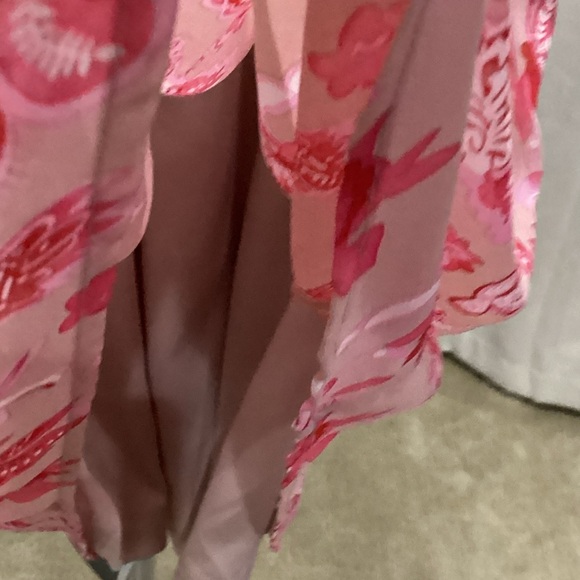 BiBi Pink Floral Ruffle Blouse - Picture 3 of 7